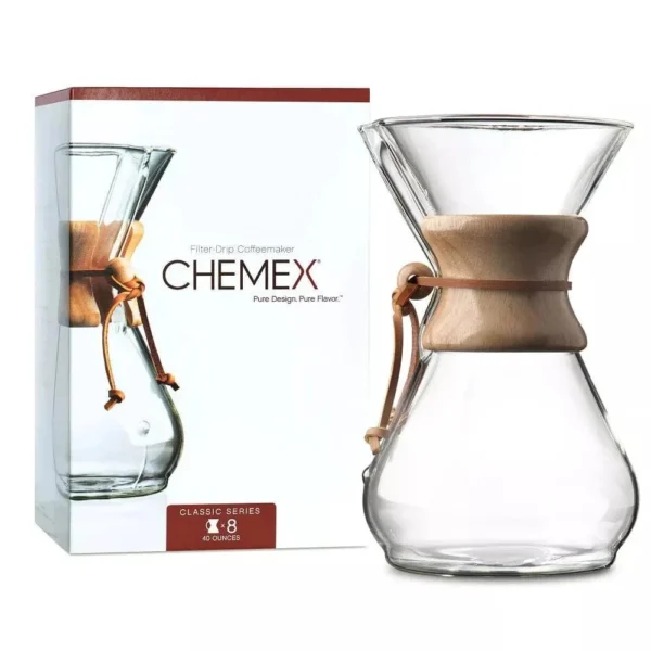 Chemex Coffee Maker Classic 8 filiżanek – zaparzacz do kawy przelewowej