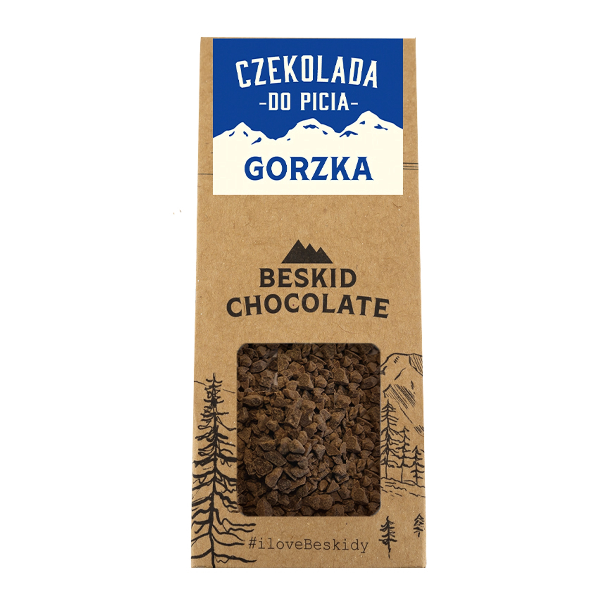 Czekolada do picia gorzka Beskid Chocolate - intensywna gorzka czekolada w granulkach